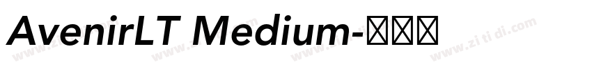 AvenirLT Medium字体转换